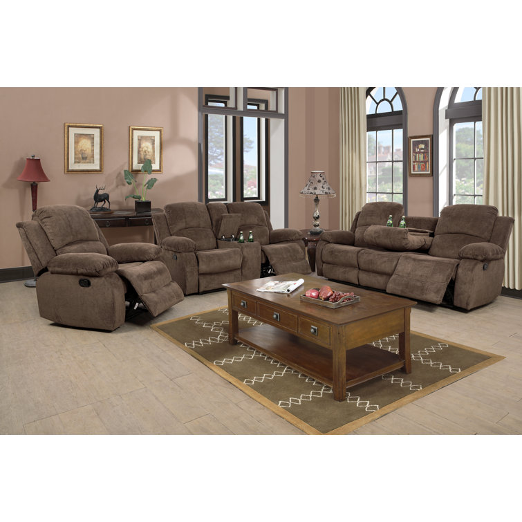 Lark Manor Analeah 3 Piece Reclining Living Room Set & Reviews Wayfair